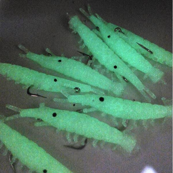SPECIAL PRODUK - UMPAN PANCING - BENTUK UDANG - | umpan pancing udang buatan OCRA ada matakail softbait lure mancing | - DAPAT 10 PCS - WARNA : HIJAU - UKURAN panjang 4 cm - PALING DICARI
