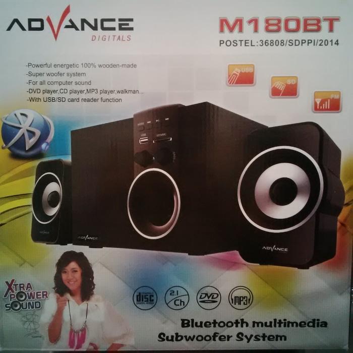 SPEAKER ACTIVE + SUBWOOFER ADVANCE M180BT +BLUETOOTH + RADIO