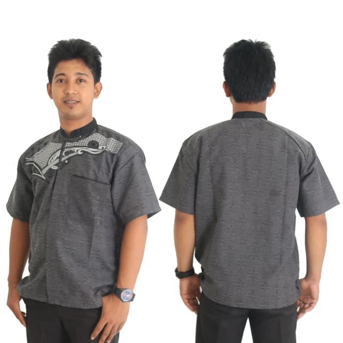 Baju Koko Pendek Muslim Pria Bahan Katun/Koko Pria Pendek /Baju Koko Lengan Pendek