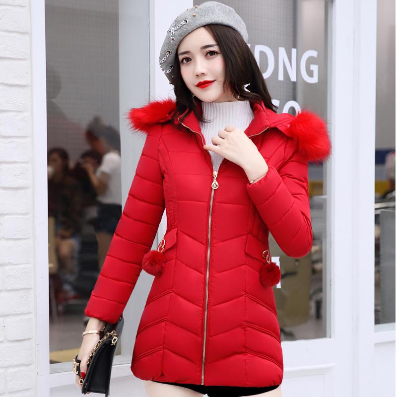 Pakaian Katun Korea Fashion Style Bulu Angsa Jaket Katun Modis Bagian Panjang
