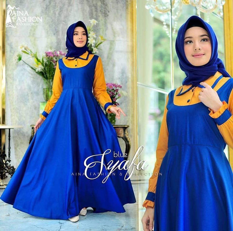 TERLARIS Baju Dress Remaja SYAFA DRESS Gamis Murah Bandung