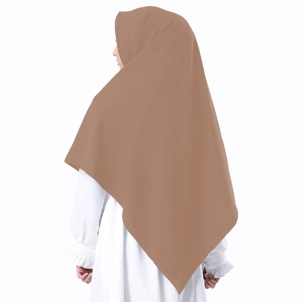 Maula Hijab Jilbab Kerudung Segi empat Wolfis Polos Syar'i