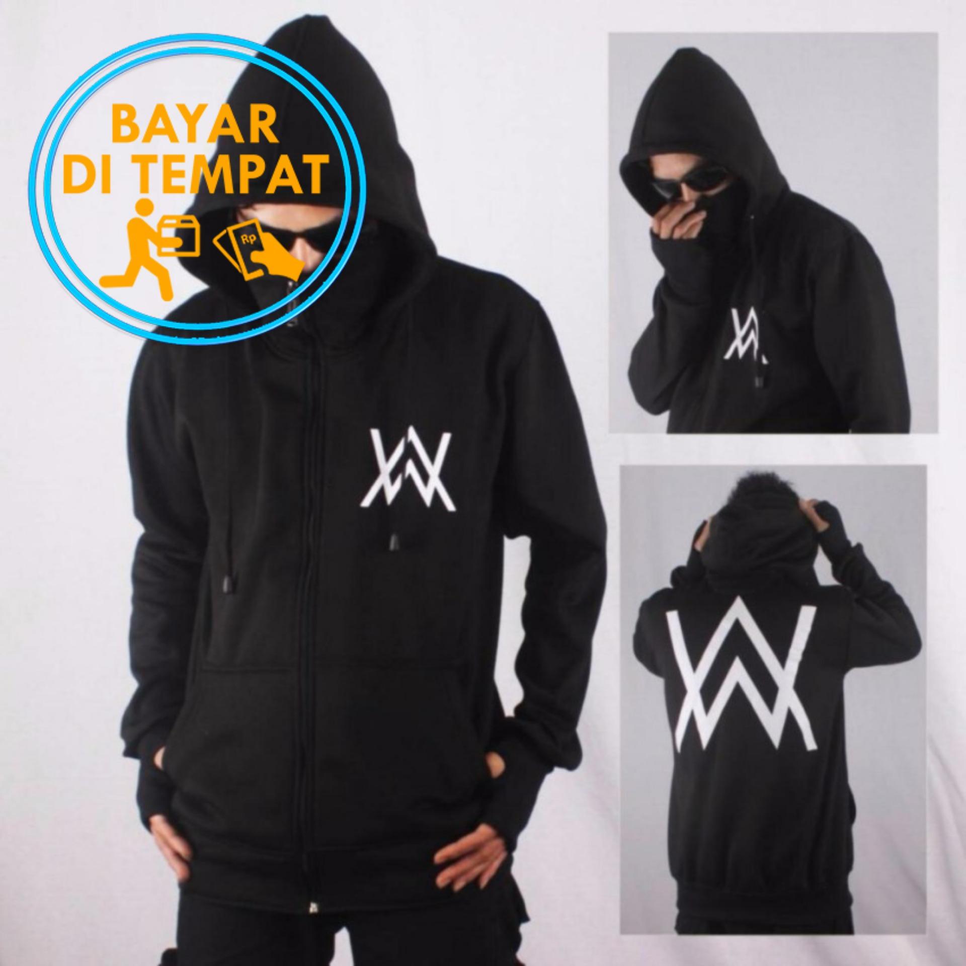 Jaket Sweater Ninja Masker Alan Walker Hitam