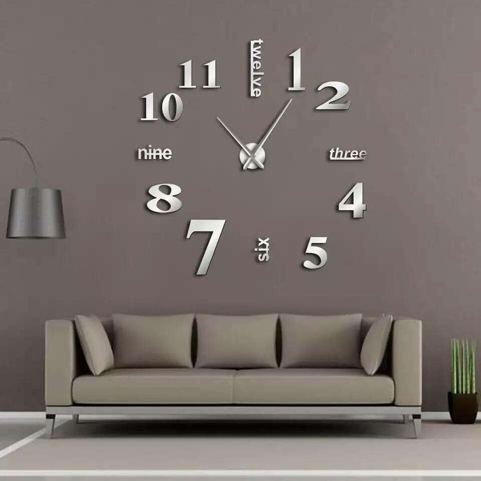 Jam Dinding Raksasa 3D Giant Wall Clock