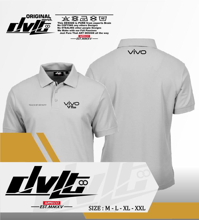 Poloshirt / Kaos Polo Gadget Handphone Vivo V11 Pro Logo Murah