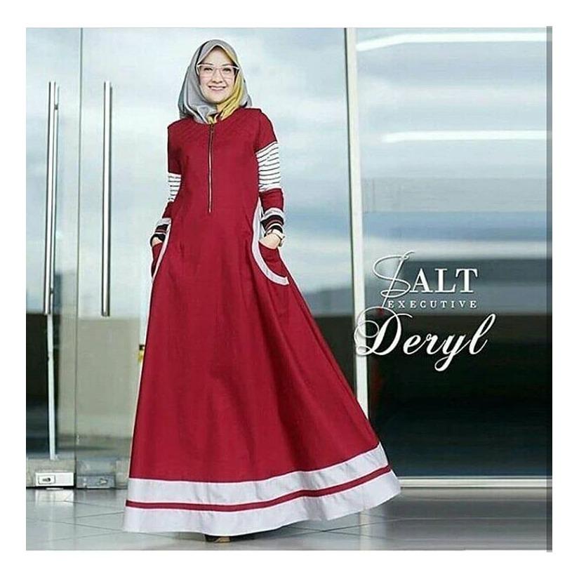 “BC DERLY” Maxi Dress Syari Gamis Bahan Balotely Wolfice Katun Rubiah Spandek Panjang Hijab Casual Pakaian Wanita Trand Terbaru Fashionable