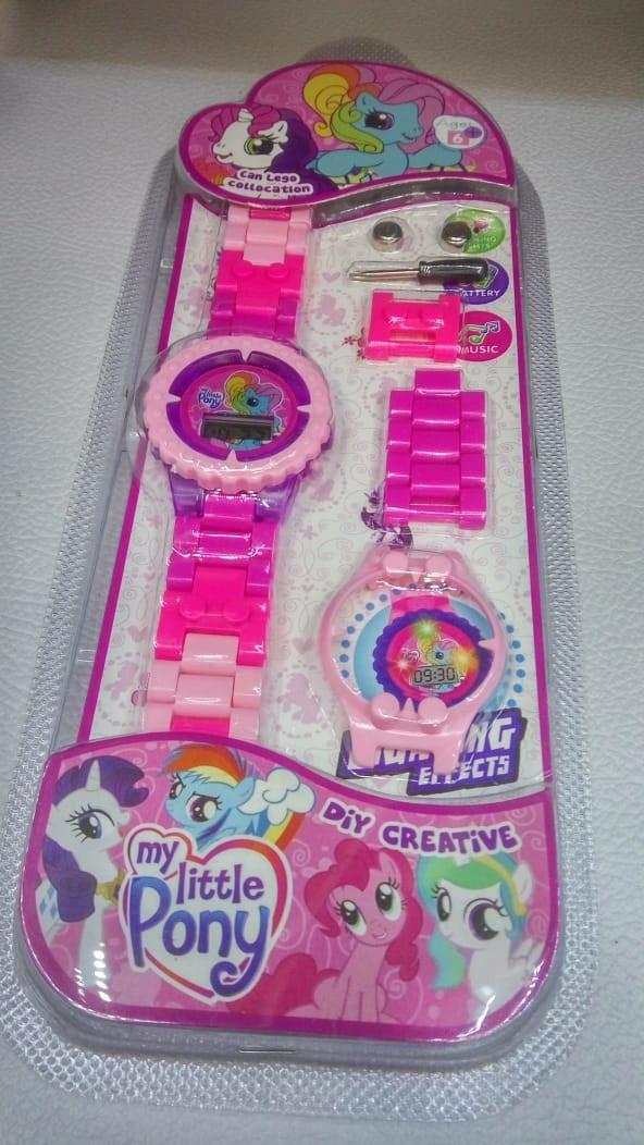 Jam Tangan Anak perempuan Lego Bisa Bongkar Pasang Model Kuda Poni