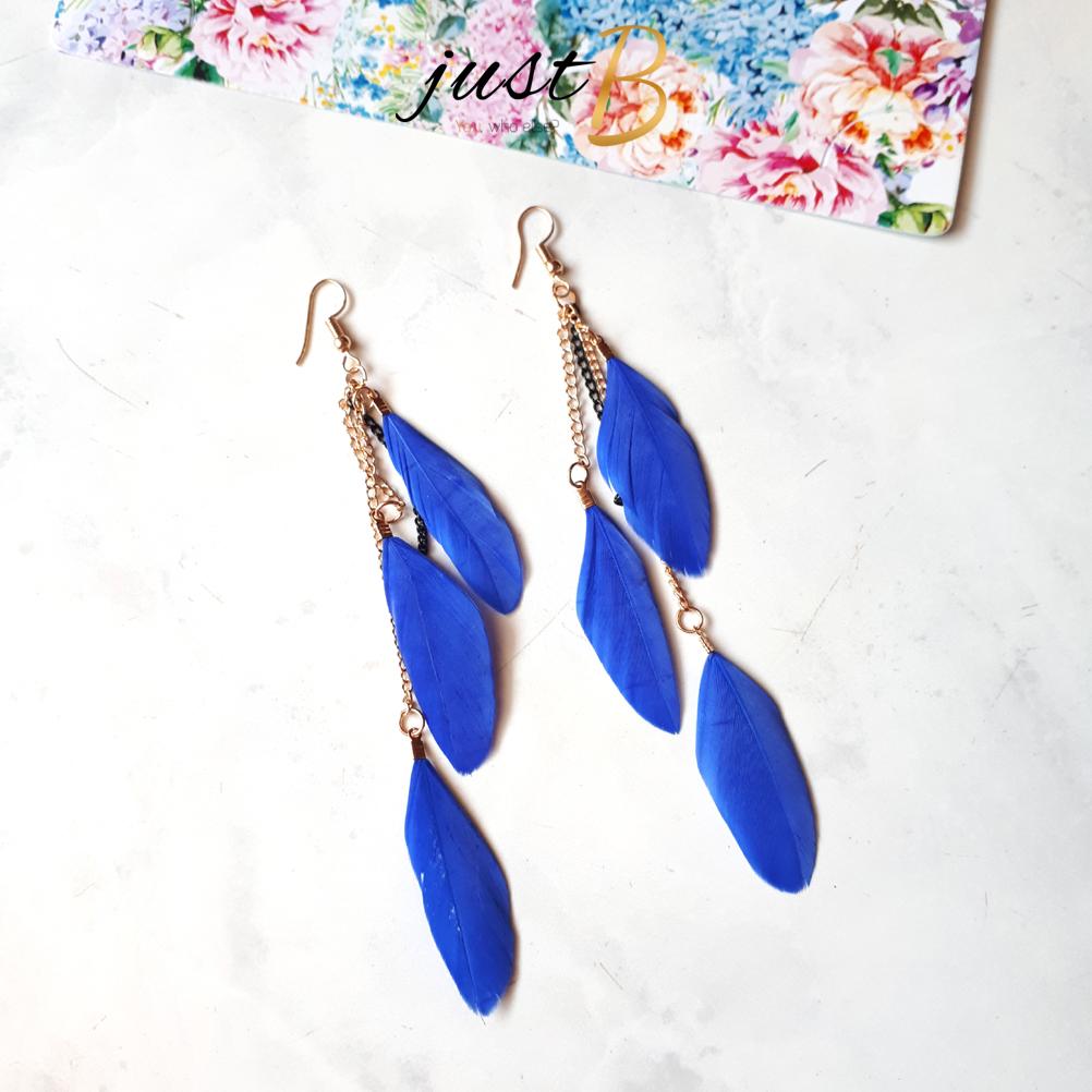 Anting Korea Feather Juntai Hijab E041