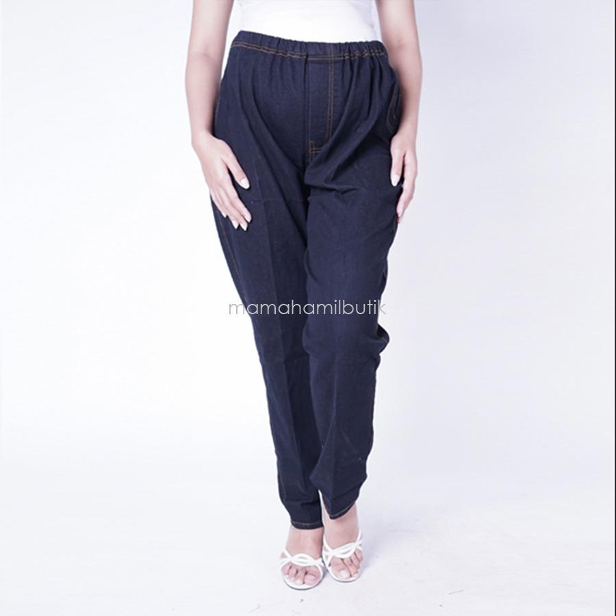 Ning Ayu Celana Hamil Jeans JUMBO Pencil Trendy - CLJ 24 / Celana Hamil Kerja / Celana Hamil Modis / Celana Hamil Jeans / Celana Hamil Big Size / Celana Hamil Lazada / Celana Hamil Murah / Celana Hamil di Malang / Celana Ibu Hamil