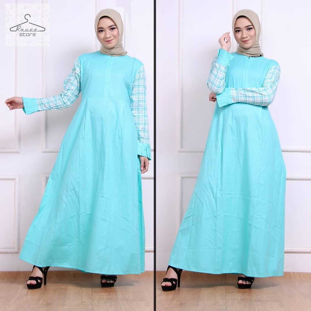 Baju Muslim Original Gamis Samira Dress Katun Ima Mix Acrilik Muslim Panjang Dress Casual Wanita Pakaian Hijab Modern Baju Gamis Modis Trendy Gaun Terbaru