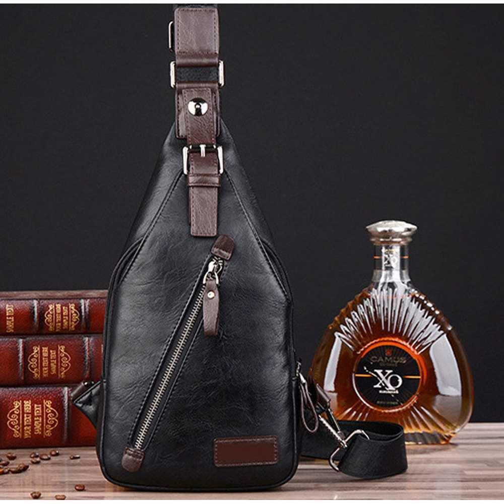 Tas Selempang Slempang Pria Kulit Premium Sling Bag impor