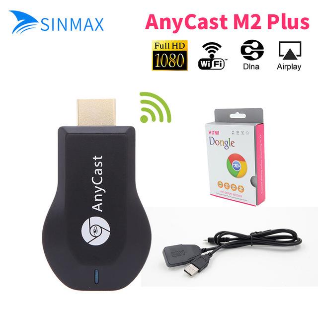AnyCast Miracast 1080P M2 Plus Wifi HDMI Dongle Tampilan Receiver DLNA TV