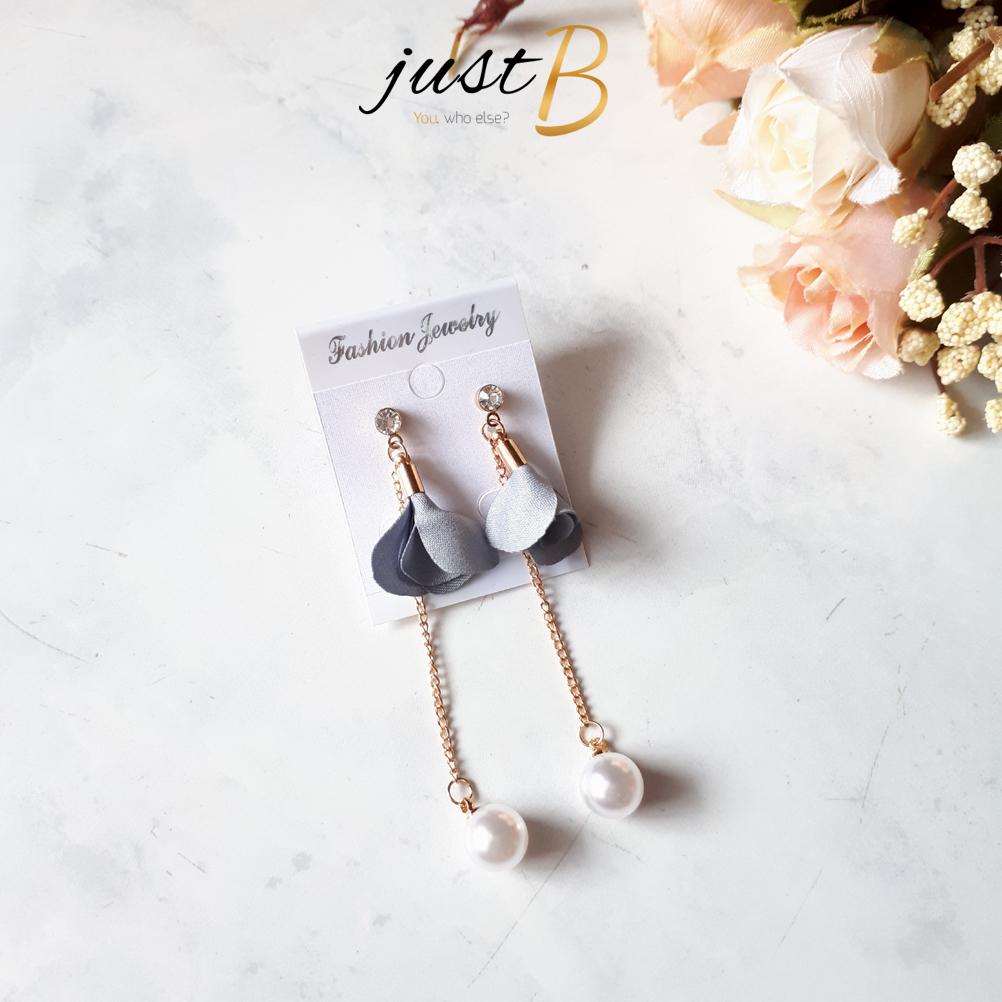 Anting Hijab Bunga Mawar Rose Flower Pearl 5 Warna