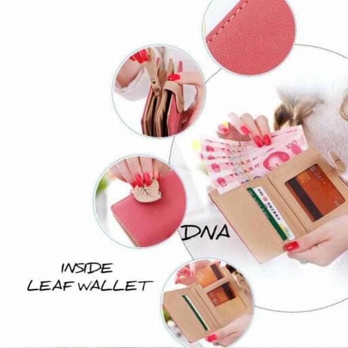 tas wanita dompet lipat daun tas backpack wanita