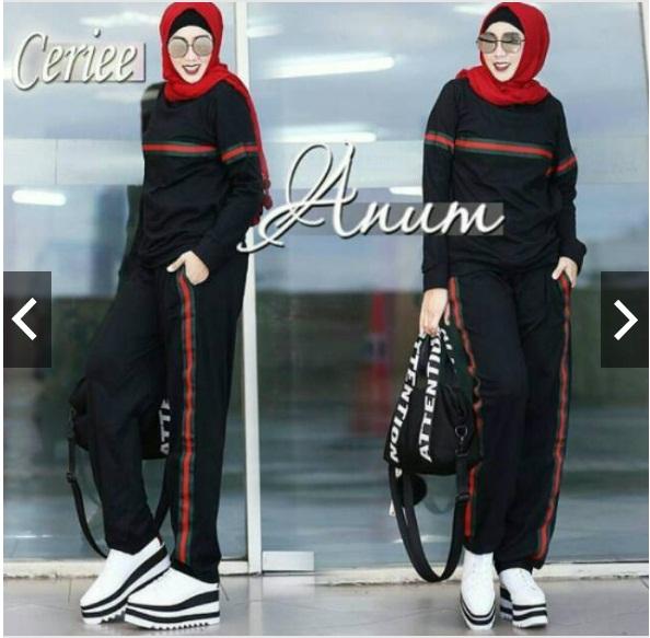 Anum / anum set / baju olah raga muslimah / baju santai