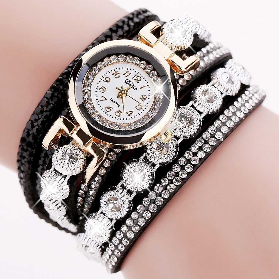 Vienna Linz Jam Tangan Wanita Model Gelang Rhinestone Givennia DY038 Fashion Korea Crystal Round Dial Analog Quartz Diameter 25mm Wristwatch Wrist Watch Accessories Stylish Trendy Model Baru Unik Elegan Fashionable Pesta Party s5476