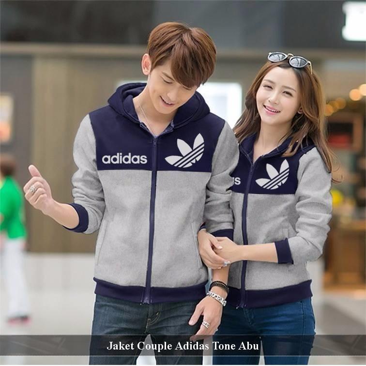 Pusat Couple Jaket - Jaket Couple Online - Jaket Couple Add Tone Abu
