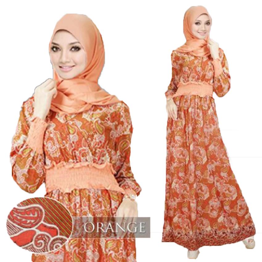 Grateful Fashion Syari Jamilah +Pashmina - Orange3 - Best Seller