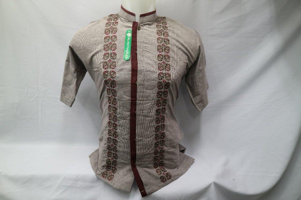 Baju Muslim Pria Kemeja Koko Baju Koko Lengan Pendek Bordir Al Muttaqin Tanah Abang Jakarta KIT 056 di lapak Al Muttaqin Collection produsenbajukoko