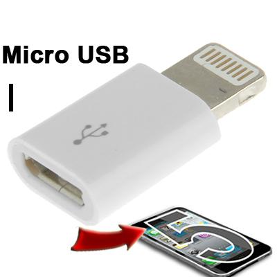 HOT DEALS!! Converter Micro USB Female Lightning 8 Pin Adapter iPhone 5s iPad Air TERMURAH / MURAH / PACKING RAPIH / PENGIRIMAN CEPAT