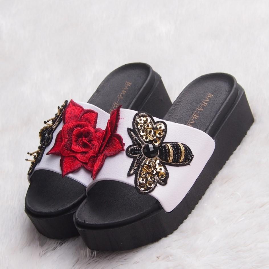 Bara ~ Bara - Sandal Selop Jelly Wanita Motif Bunga - Bara 938 Warna Dikirim Random