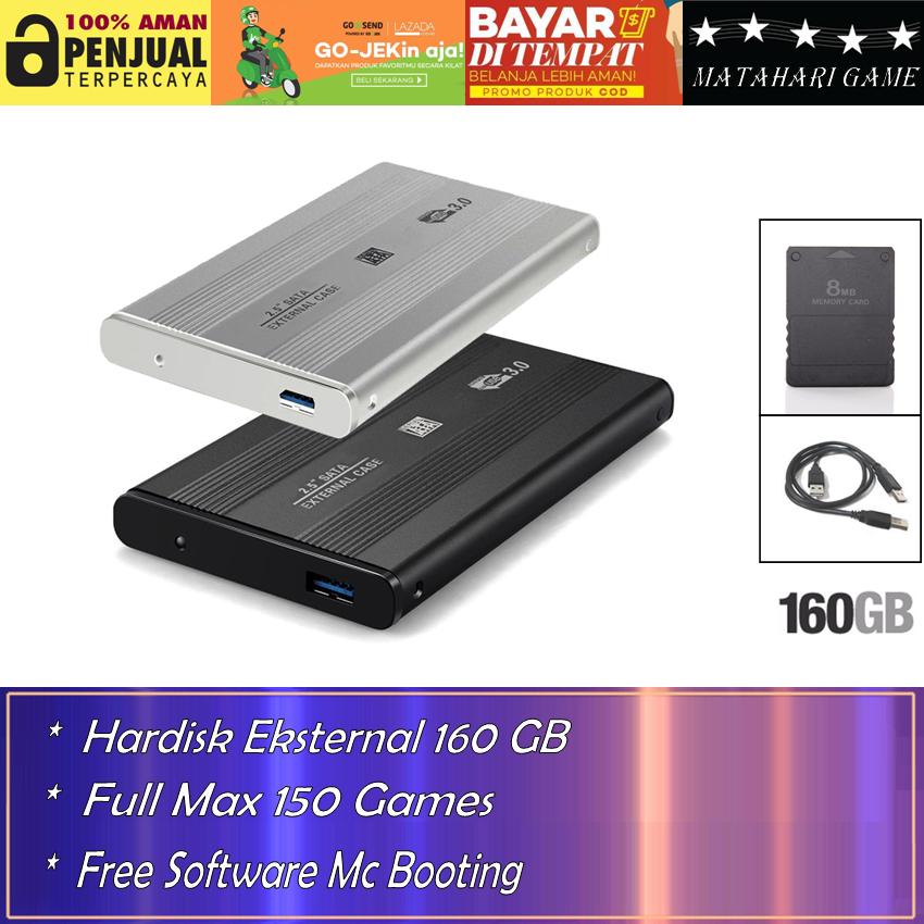 Hardisk Eksternal PS2 160GB - Support Semua SLIM Series Playstation 2 - Best Quality