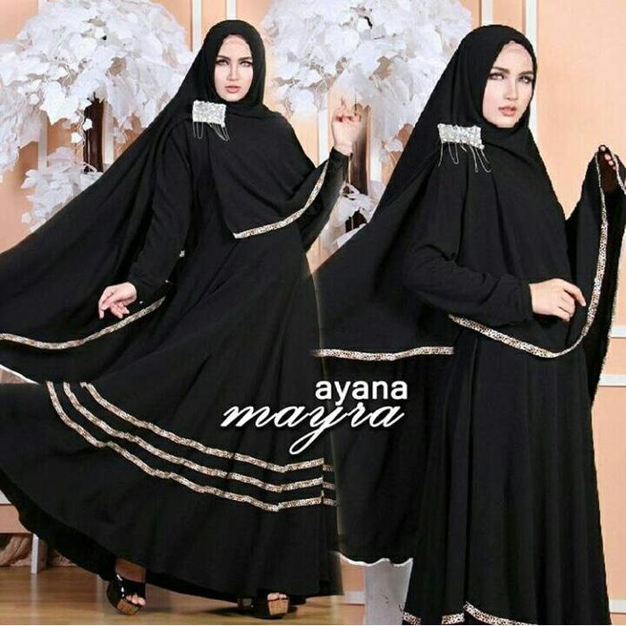 Syari Bergo Ayana Mayra Black