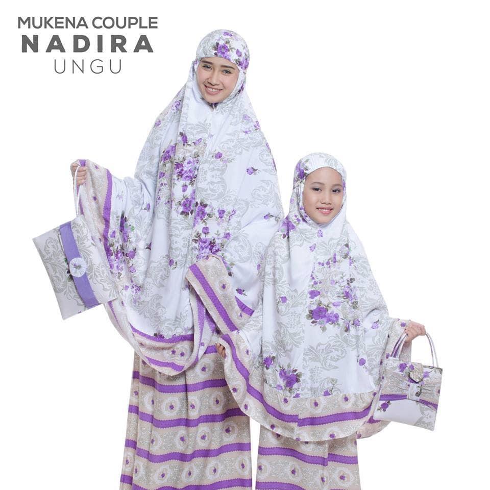 viza - MUKENA COUPLE BALI NADIRA TAS PESTA UNGU (IBU ANAK)baju muslim wanita / baju muslimah / baju muslim wamita terbaru / baju muslim murah TERBARU!!