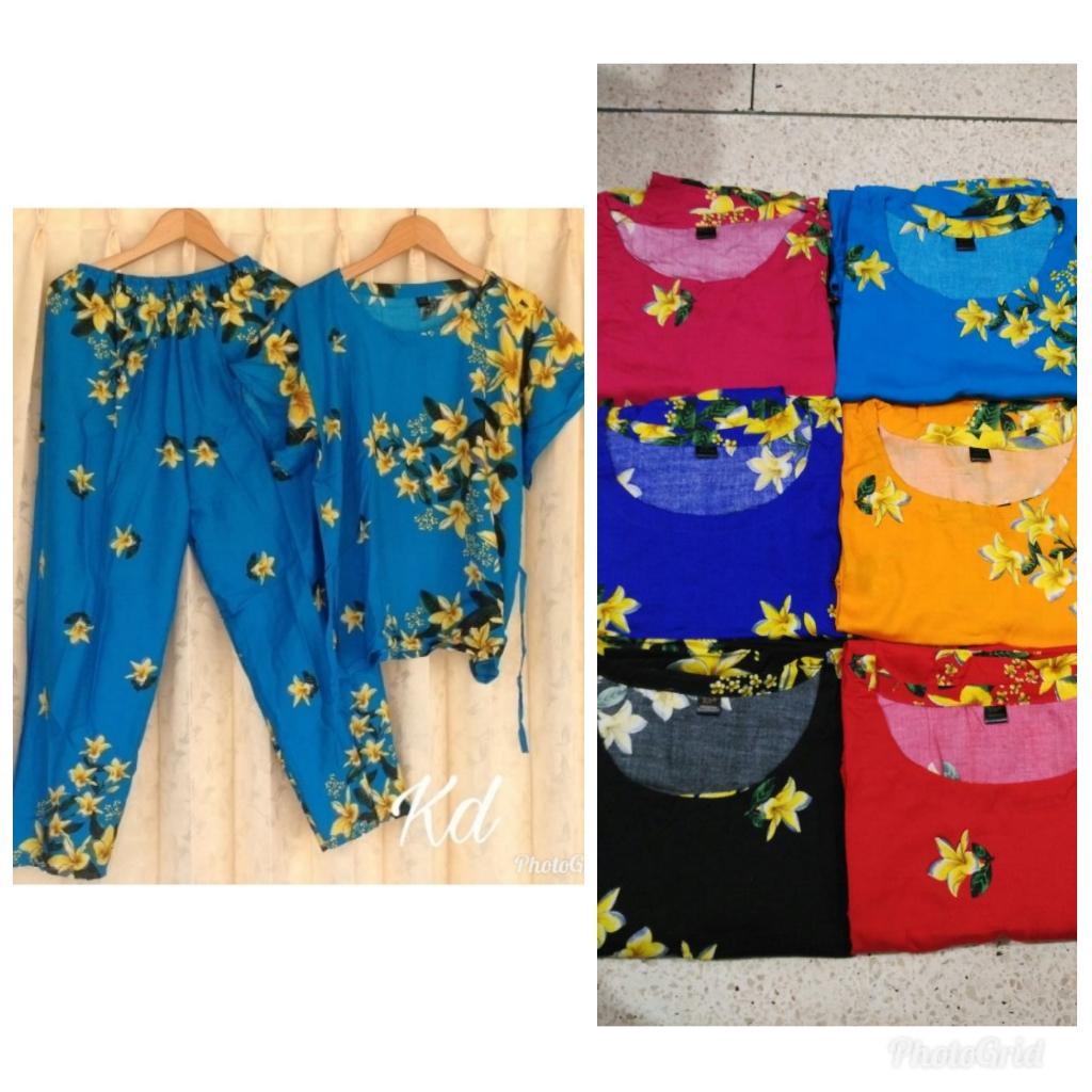 KANAYA - setelan babydoll rayon bali celana panjang baju santai baju bali murah oleh oleh khas bali