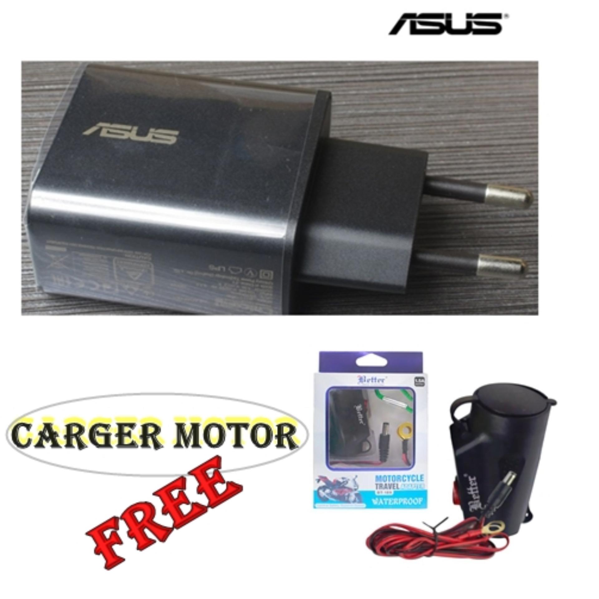 Asus Original Travel Charger dan Kabel Data Micro USB Special One for Zenfone GRATIS adapter carger hape ke motor