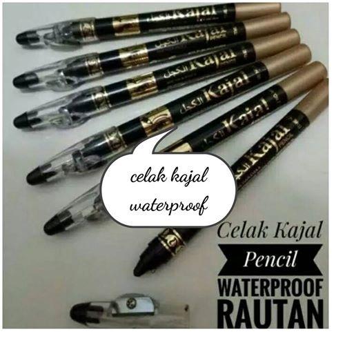 Celak Kajal Celak Arab/Celak Pencil Waterproof plus Rautan - 1 Pcs