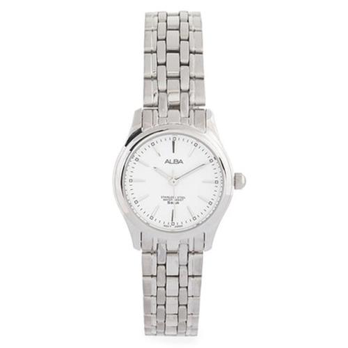 Alba - Jam Tangan Wanita - Silver-Putih - Stainless Steel - ARSY33X1