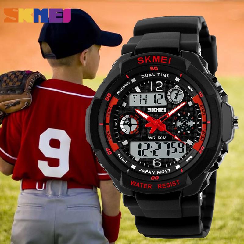 Jam Tangan Original Jam Tangan Anak Anak Cowok Laki Laki SKMEI Original Dual Time Anti Air / Water Resist 50M 1060
