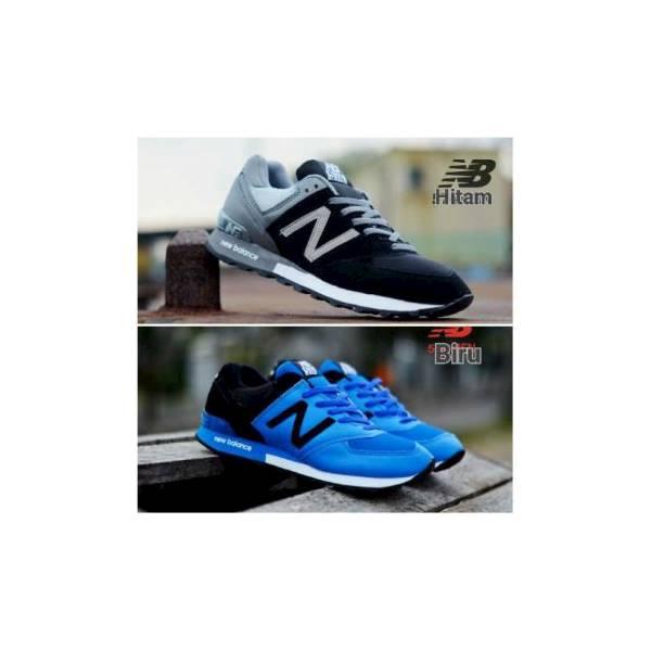 Terlaris Terbaru sepatu olahraga new balance nb pria jogging abu biru hitam merah Diskon