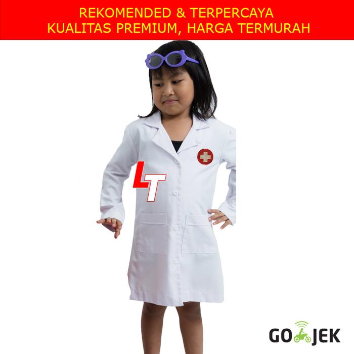 TERMURAH BAJU DOKTER KECIL UK 3 (3-4 TAHUN) TANGAN PANJANG KOSTUM DOKT