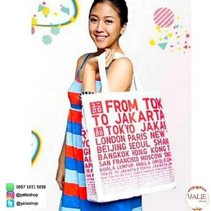 ASLI!!! Official Novelty Tote Bag/Shoulder Bag/Tas Kanvas UNIQLO - FEmiwy