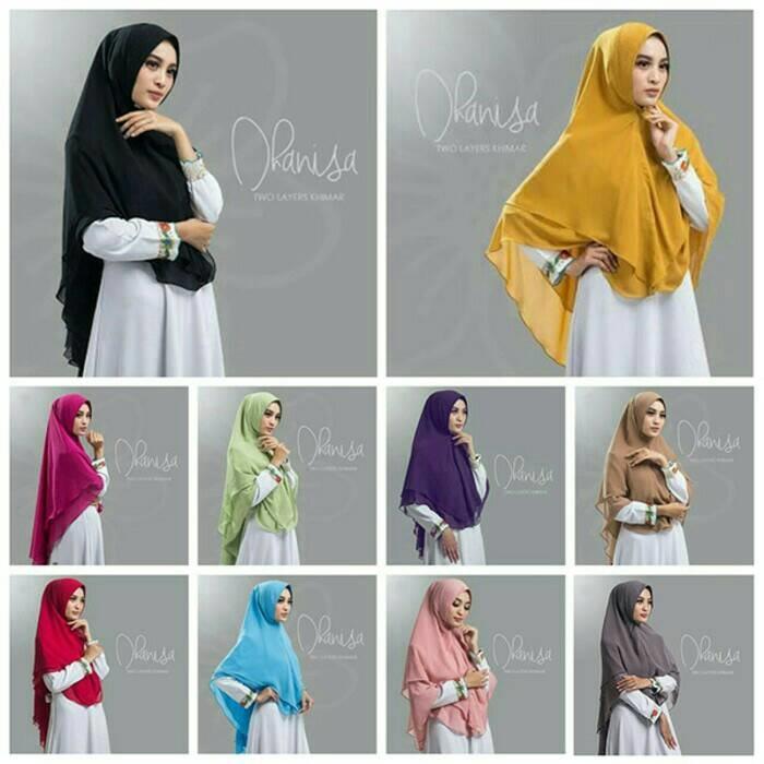Jilbab Khimar PED ANTEM DOBEL SIFON CERUTI ADEM Dhanisa A0784