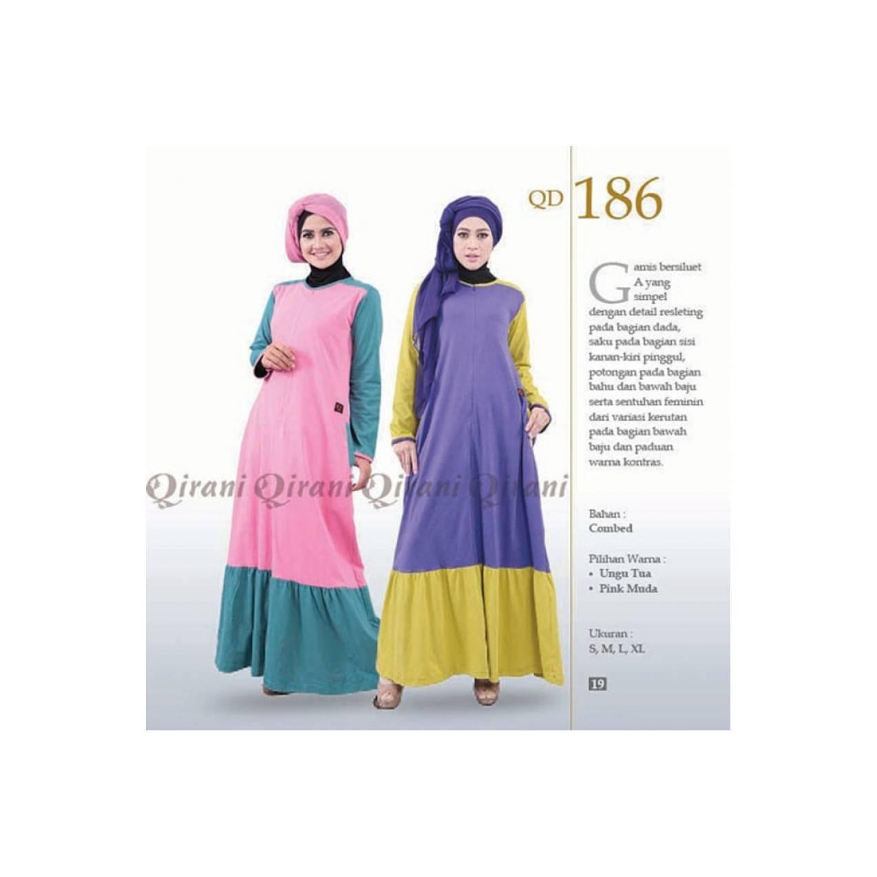 gamis kaos qirani qd 186 XXL XXXL
