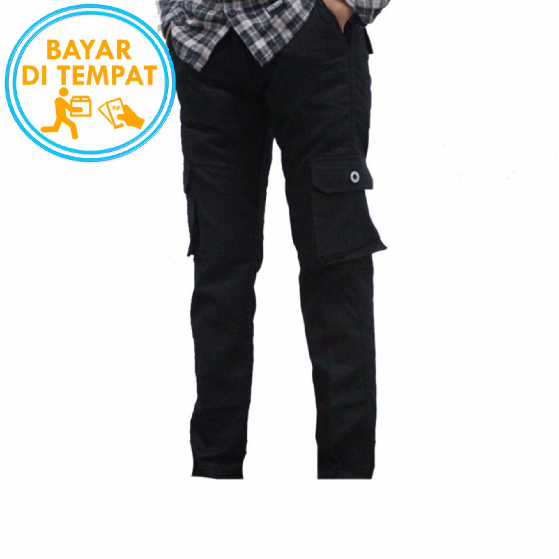 Celana Murah Cargo Panjang Hitam