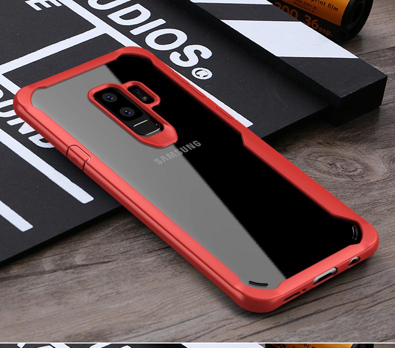 IPAKY Hybrid HD Acrylic Case for Samsung S9 Plus
