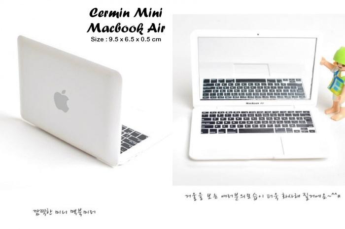 Promo Cermin Miniatur Macbook Air (100% mirip aslinya, ada logo Macbook Air & logo Apple) original