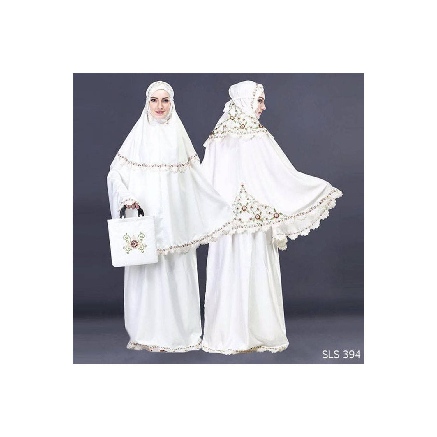 jual Mukena Bahan katun Putih terbaru Distro