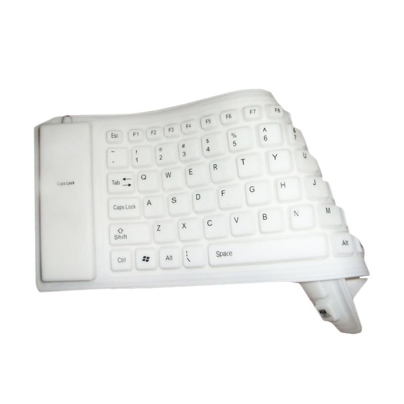 FLEXIBLE KEYBOARD LIPAT ANTI AIR - BISA DI GULUNG - BAHAN BERKUALITAS