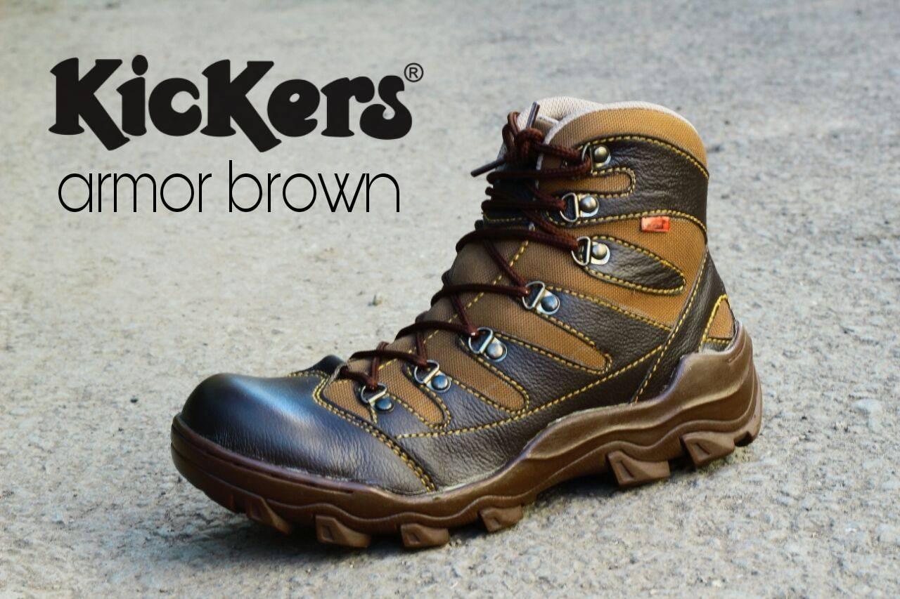 Kickers Armor - Sepatu Boots Pria Safety  kerja proyek hiking tracking