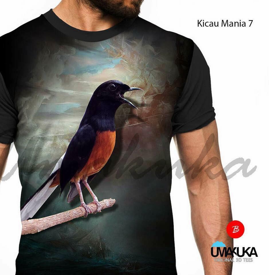 Kicau mania 7 kaos burung murai batu medan 3d fullprint