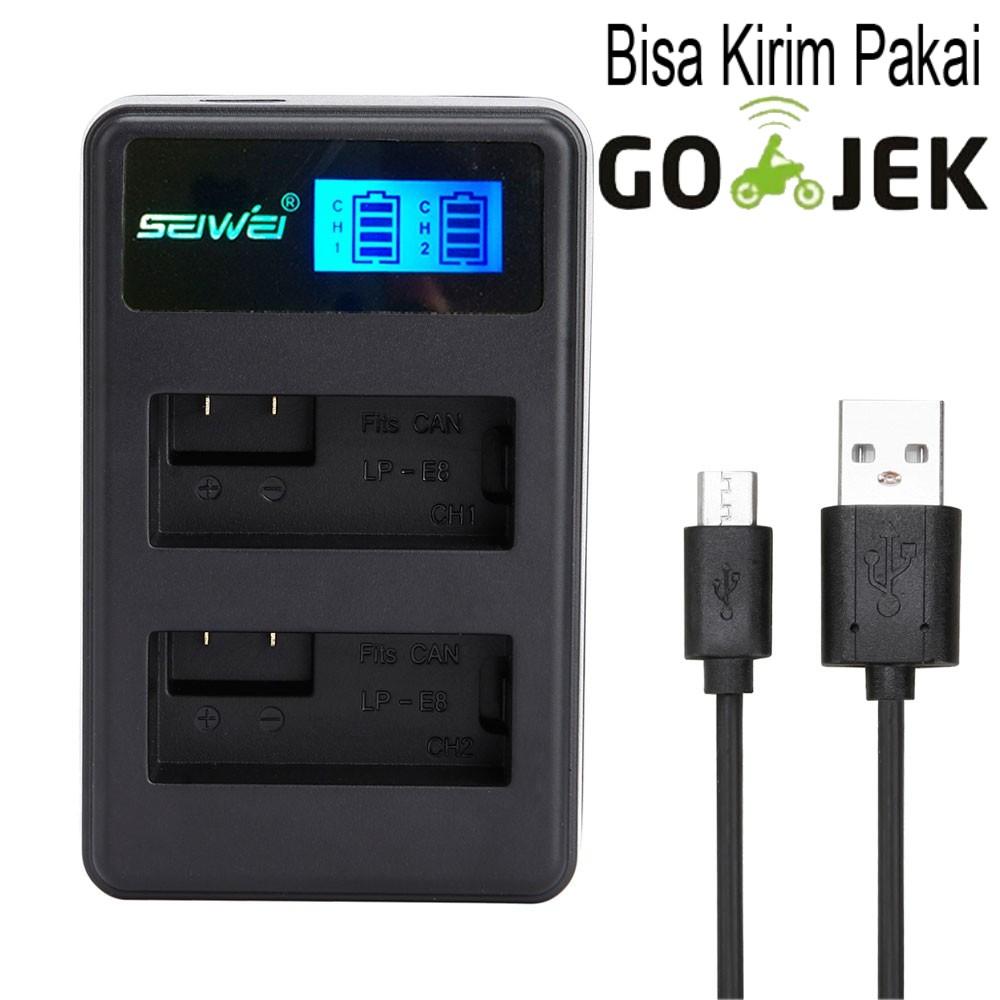 Charger Baterai Travel Canon EOS 550D 600D 700D 650D - LP-E8