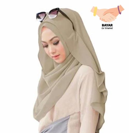 Bella Hijab Kerudung Instan - Coklat Susu