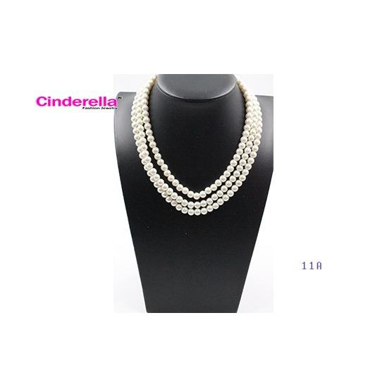 KALUNG MUTIARA KOREA 3 LILIT PENDEK AKSESORIS WANITA MURAH WANITA