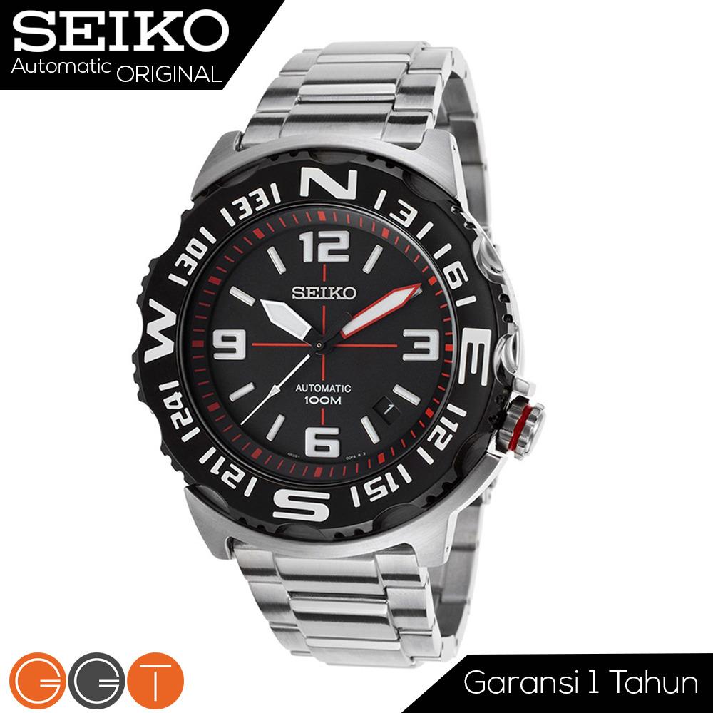 Seiko Superior Automatic Superior Divers Men's Watch - Jam Tangan Pria - Stainless Steel Strap - Automatic Movement- SRP445K1 - Black Promo