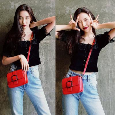 Xuan Mei Atasan Jeans Y2018 Beludru Hitam Baru Model Sama